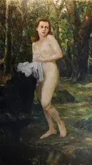 Nú by Augusto Bracet, 1941, óleo sobre tela, offered May 2020