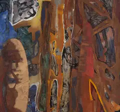 Barra by Carlos Vergara, 2012, técnica mista sobre tela, offered May 2020