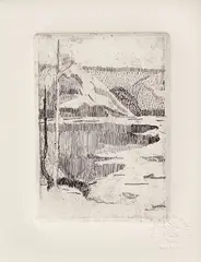 Anita Malfatti, Paisagem, gravura em metal