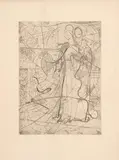Candido Portinari, Nossa Senhora com Menino Jesus, 1946, gravura a água-forte