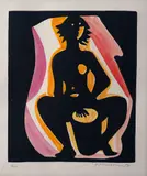 Di Cavalcanti, Mulata, serigrafia com intervenção à guache