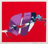 Manabu Mabe, Sem Título, 1998, serigrafia