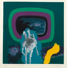 Sem Título by Manabu Mabe, 1991, serigrafia, offered Mar 2020