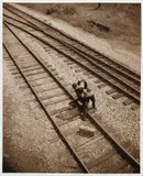 Vik Muniz, Track Brawl, from Clayton Days Pictures