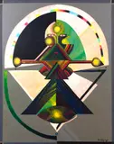 Miguel Santos, Mãe Verde III, 1989, óleo sobre tela