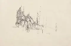 Bernardo Cid, Geométrico, 1964, nanquim sobre papel