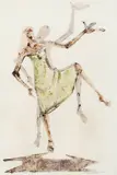 Clóvis Graciano, Dança, 1970, monotipia sobre papel
