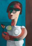 Inos Corradin, Lady with Flower