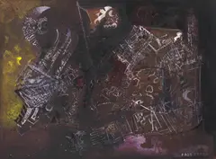Sem Título by Fernando Odriozola, técnica mista sobre placa, offered Mar 2020
