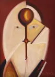 Miguel Santos, Mito, 1981, óleo sobre tela