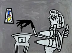 Sem Título by Victor Arruda, 1985, guache sobre papel, offered Mar 2020
