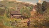 Pedro Weingärtner, Paisagem Rural, óleo sobre tela