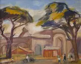Mario Zanini, Paisagem, óleo sobre tela