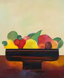 Frutas by Aldemir Martins, 1989, acrílica sobre tela, offered Mar 2020