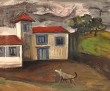 Igrejinha by Ernesto de Fiori, 1940, óleo sobre cartão, offered Mar 2020