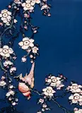 Vik Muniz, Bulfinch and Weeping Cherry, from Small Flowers, After Hokusai