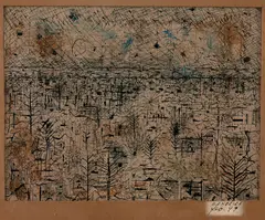 Sem Título by Antônio Bandeira, 1949, naquim sobre papel, offered Mar 2020