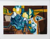 Roberto Burle Marx, Clombória, 1986, litogravura