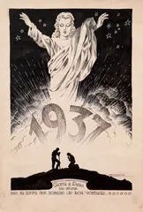 Gloria a Deus nas Alturas by Belmonte, 1937, nanquim sobre papel, offered Nov 2019
