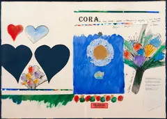 Sem Título by Aldemir Martins, 1986, técnica mista com colagem, offered Nov 2019