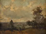 Paisagem by Dario Mecatti, óleo sobre tela, offered Nov 2019