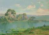 Campos Ayres, Paisagem, óleo sobre tela