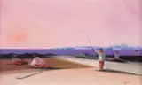 Jenner Augusto, Coroinhas Pescando, 1976, óleo sobre tela