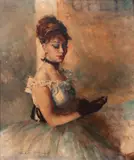 Pál Fried, Bailarina, óleo sobre tela