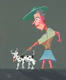 Roberto Magalhães, Mulher com Cachorro III