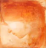 Carlos Araujo, Estudo de Cabeça em Siena - Paula, 1994, óleo sobre tela colada em madeira