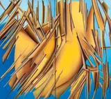 Eliana Minillo, Notre Dame Des Désirs (Díptico), 2010, óleo sobre tela