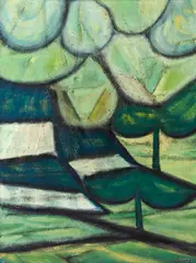 Abstrato by Bussab, 1979, óleo sobre tela, offered Nov 2019