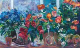 Alberto Nicolau, Flores, óleo sobre tela