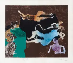 Sem Título by Manabu Mabe, 1988, serigrafia, offered Nov 2019