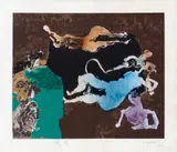 Manabu Mabe, Sem Título, 1988, serigrafia