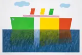 Gustavo Rosa, Barco, litogravura sobre papel