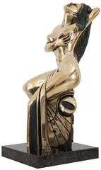 Perfidia by Diego Ortega, 2014, escultura em bronze polido, offered Nov 2019