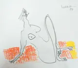 Manabu Mabe, Sem Título, 1984, técnica mista sobre papel
