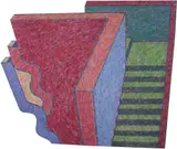 Passagens by Claudio Tozzi, 1984, acrílica sobre tela colada em madeira, offered Nov 2019