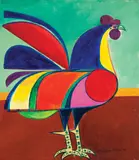 Galo by Aldemir Martins, 1971, acrilico sobre tela, offered Nov 2019