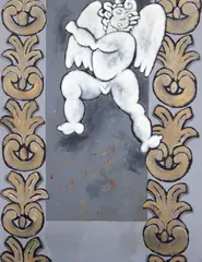 Teu sangue se transformará em flores by Beatriz Milhazes, 1984, acrílica sobre tela, offered Nov 2019
