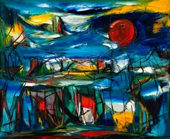Sem Título by Wega Nery, óleo sobre tela, offered Nov 2019