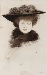 Paul César Helleu, Figura Feminina, gravura em metal sobre papel