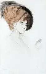 Paul César Helleu, Figura Feminina, gravura em metal sobre papel