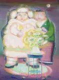 Helenos Silva, Casamento, 1993, óleo sobre tela