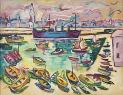 No Porto by Sorensen, 2001, óleo sobre tela, offered Oct 2019