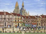 Une Noce au Village by Miguel García Vivancos, 1960, óleo sobre tela, offered Oct 2019