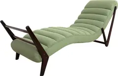 Chaise-Longue by Giuseppe Scapinelli, jacarandá maciço e estofado de tecido, offered Oct 2019