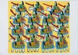 Antônio Poteiro, Cavalhada, serigrafia sobre papel