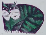Aldemir Martins, Gato, 2000, acrílica sobre tela